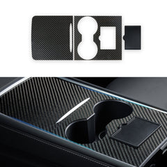 Nestour 2021 2022 2023 Tesla Model 3 / Y Console Wrap (Glossy Carbon Fiber)