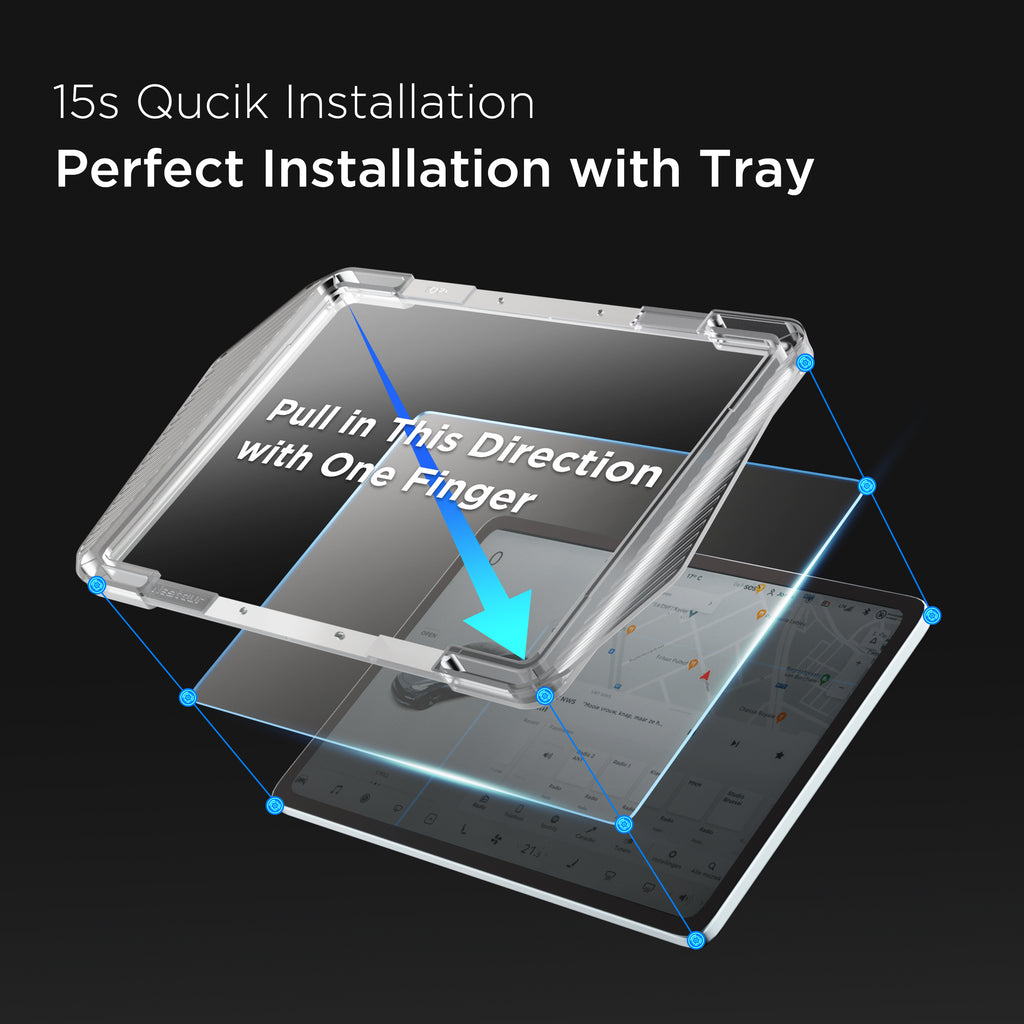 Nestour Tesla Tempered Glass Screen Protector Alignment kit for Model 3/Y
