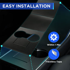 Nestour 2016-2020 Model 3 / Y Console Wrap (Matte Carbon Fiber)