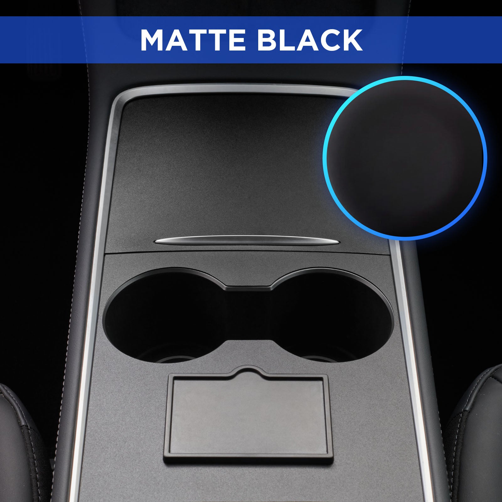 Nestour 2021 2022 2023 Tesla Model 3 / Y Console Wrap (Matte Black)