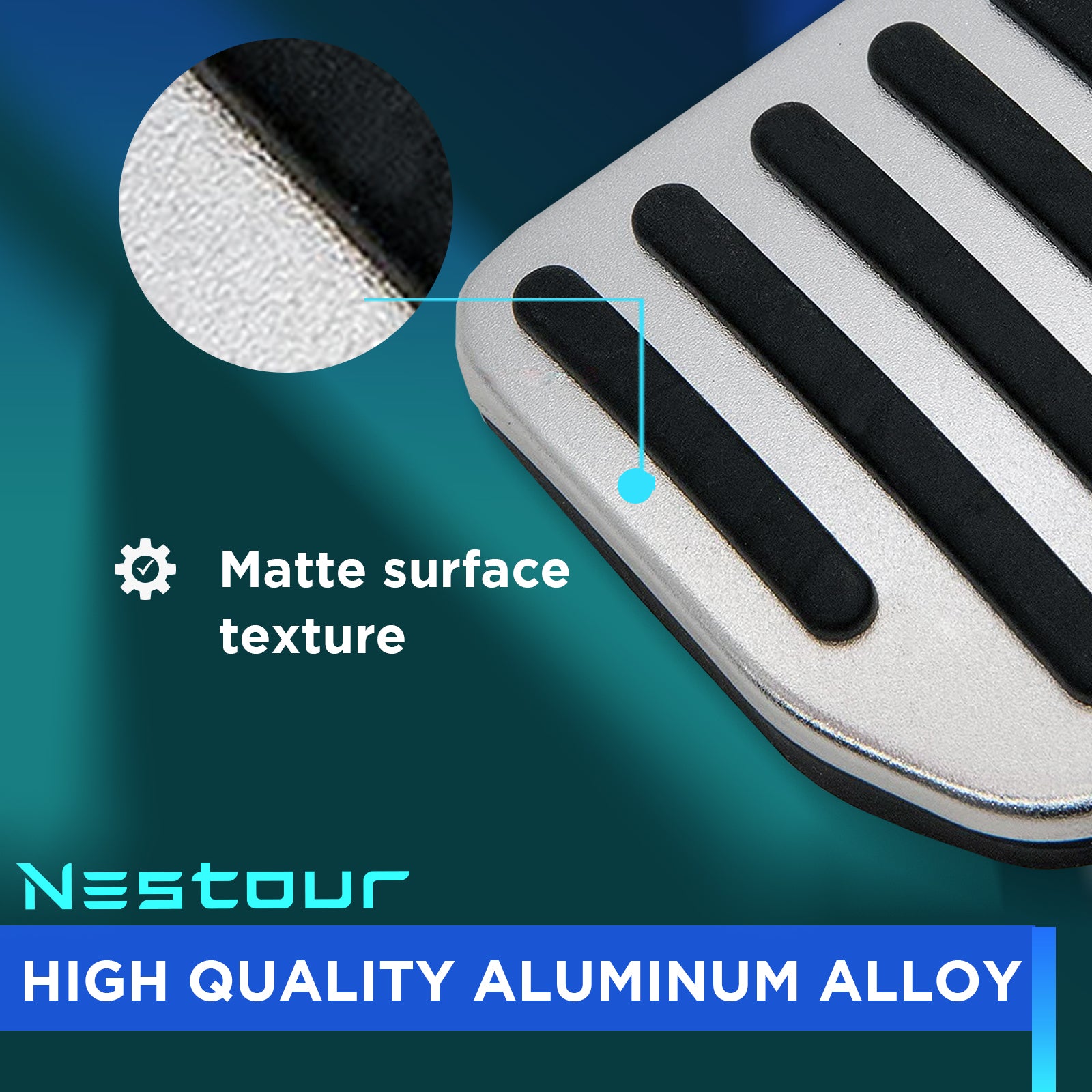 Nestour 2016-2023 Tesla Model 3 / Y Foot Pedal Pad Replacement