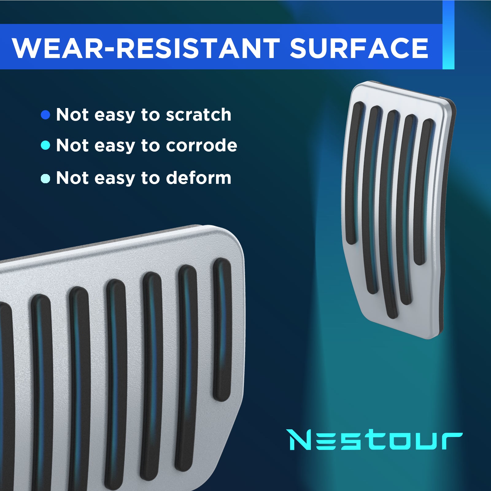 Nestour 2016-2023 Tesla Model 3 / Y Foot Pedal Pad Replacement