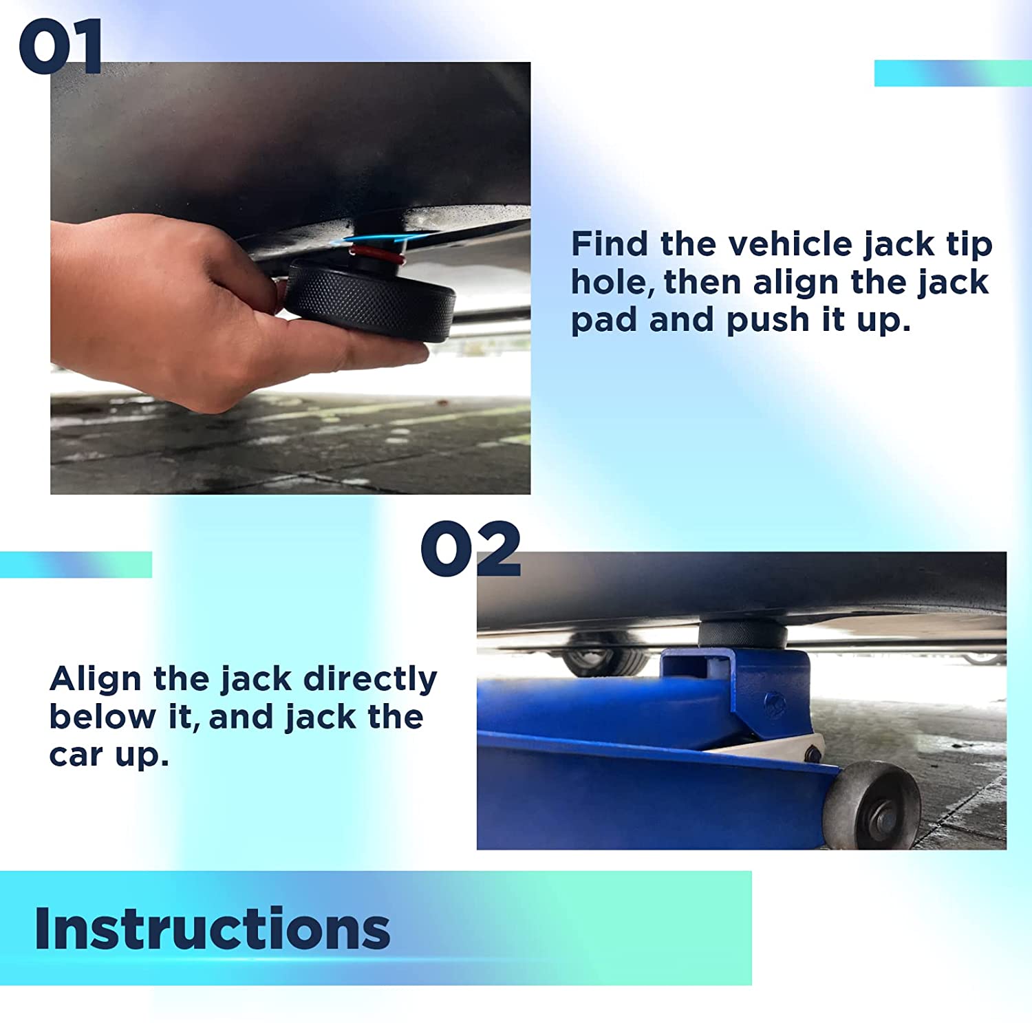 Nestour Tesla Rubber Jack Pad Adapter for Model 3/Y/X/S （4Pcs)