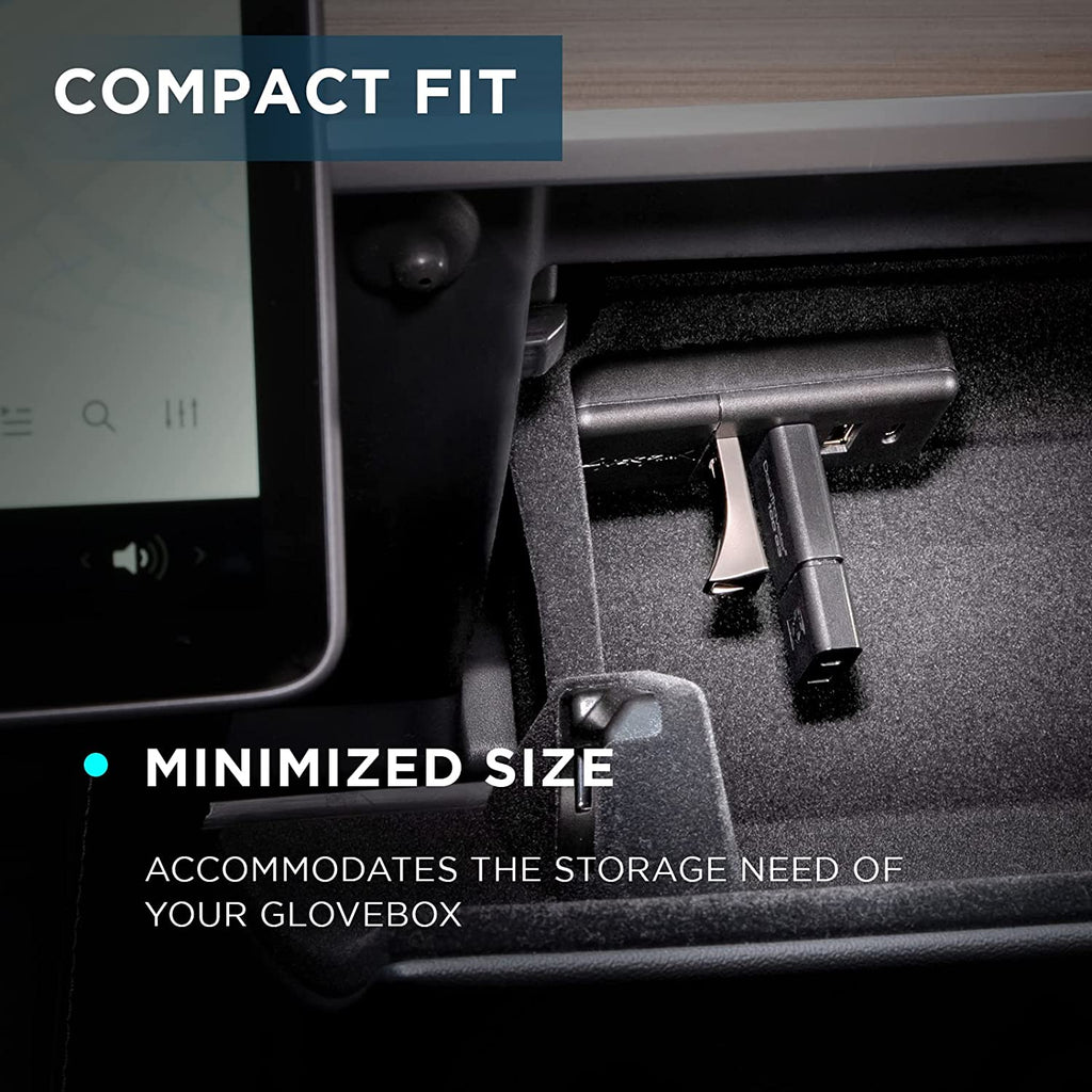 Nestour 2022 2023 Glovebox USB Hub for Model 3 Model Y, Charging & Data Transferring